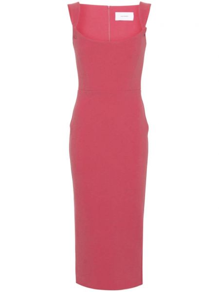 Mini obleka brez rokavov iz krep tkanine Alex Perry roza
