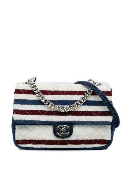 Чанта от джърси Chanel Pre-owned сребристо
