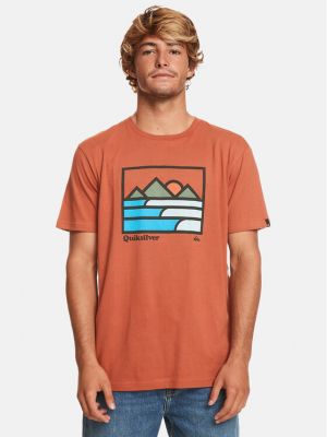 T-shirt Quiksilver arancione