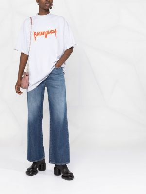 Oversize t-shirt mit print Balenciaga