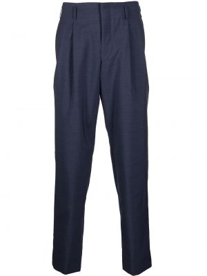 Pantalones rectos de cintura alta Comme Des Garçons Homme Plus azul