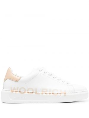 Sneakersy z nadrukiem Woolrich białe