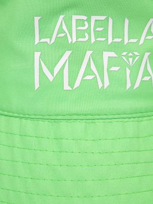 Bavlněný klobouk Labellamafia zelený