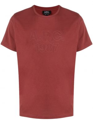 Camiseta A.p.c. rojo