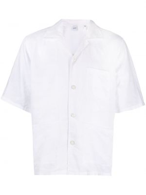 Chemise en lin avec manches courtes Aspesi blanc