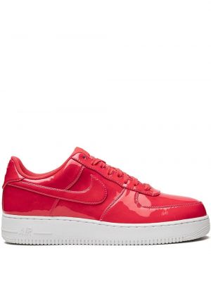 Sneakerși din piele de lac Nike Air Force 1 roșu
