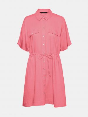 Košilové šaty Vero Moda růžové