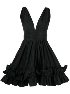 Κοκτέιλ φόρεμα με λαιμόκοψη v Pinko μαύρο