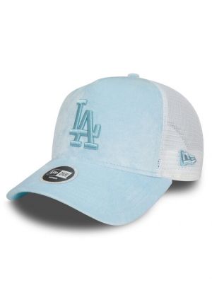 Veliūrinis kepurė su snapeliu New Era mėlyna
