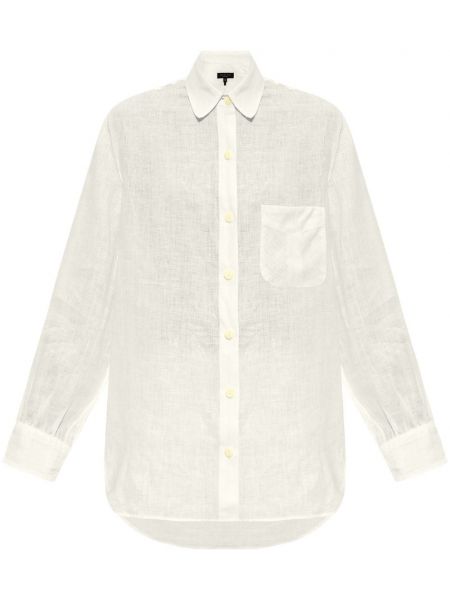 Chemise longue en lin Rag & Bone blanc