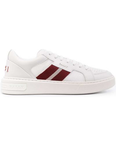 Stripete sneakers Bally hvit