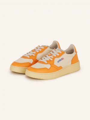 Sneakersy Autry pomarańczowe