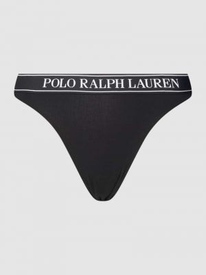 Czarne stringi Polo Ralph Lauren