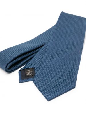 Cravate en soie Brioni bleu