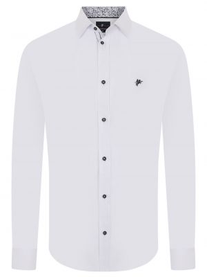 Джинсовая рубашка на пуговицах Denim Culture белая