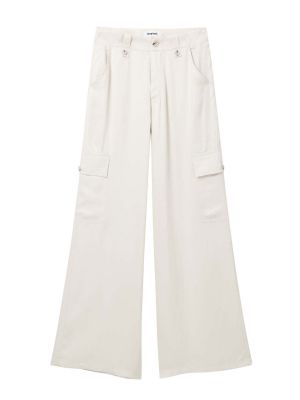 Pantalon cargo Desigual blanc