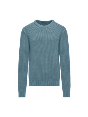 Dzianinowy sweter z okrągłym dekoltem Bomboogie niebieski