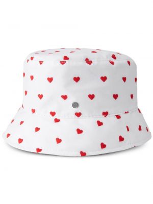 Herzmuster mütze mit print Maison Michel
