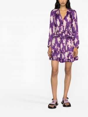 Zīda mini kleita Ulla Johnson violets
