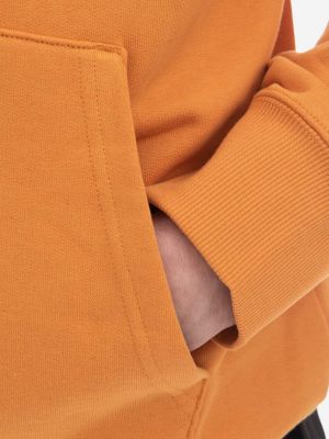 Pamučna majica dugih rukava s kapuljačom sa dugačkim rukavima Puma narančasta