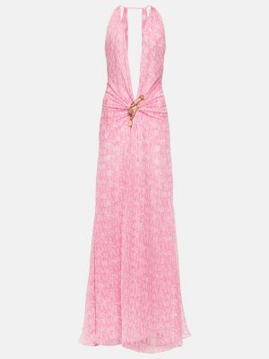 Maksi haljina Versace ružičasta