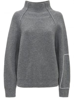 Maglione ricamata Victoria Beckham grigio