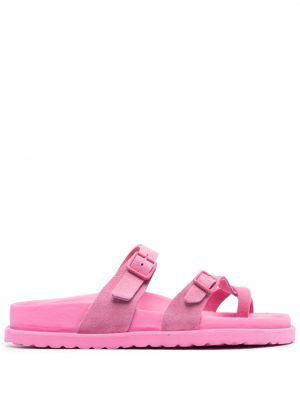 Mokka nauhalliset sandaalit Birkenstock pinkki