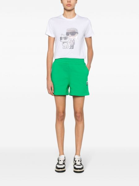 Lühikesed püksid Karl Lagerfeld roheline