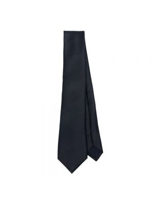 Niebieski jedwabny krawat Corneliani