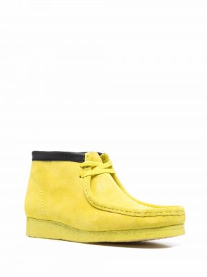 Zapatos derby de ante Clarks amarillo