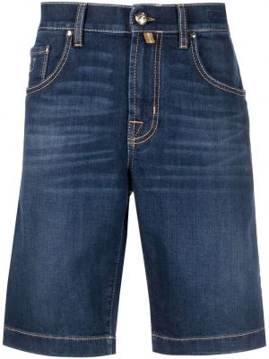 Szorty jeansowe bawełniane Jacob Cohen niebieskie