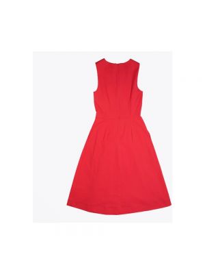 Sukienka midi plisowana Ps By Paul Smith czerwona