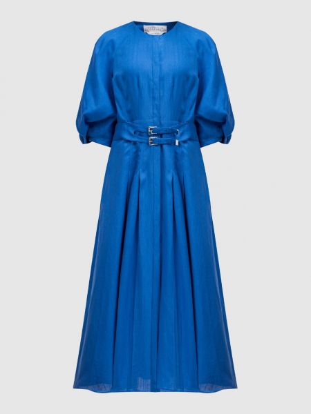 Лляна сукня-сорочка Gabriela Hearst синя