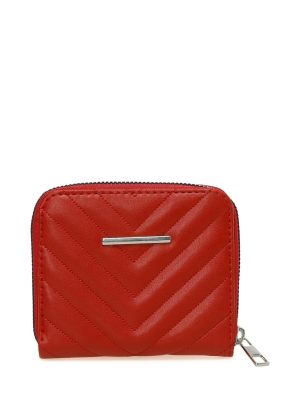 Pikowany portfel Butigo czerwony