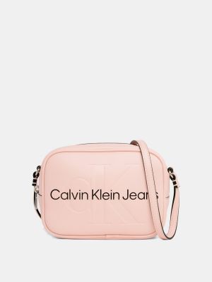 Bolso cruzado con cremallera Calvin Klein Jeans rosa