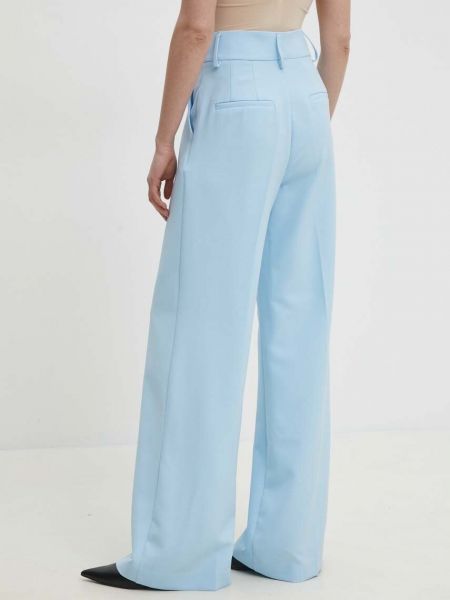 Pantaloni cu talie înaltă Answear Lab albastru