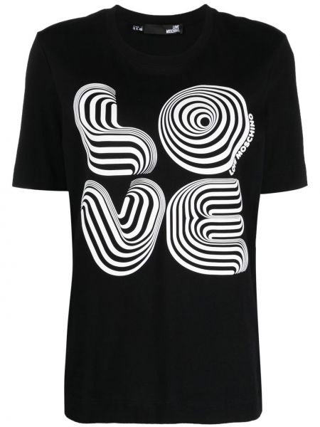 T-shirt Love Moschino svart