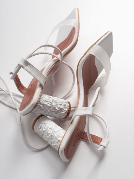 Skinny fit sandaalid Luvishoes valge