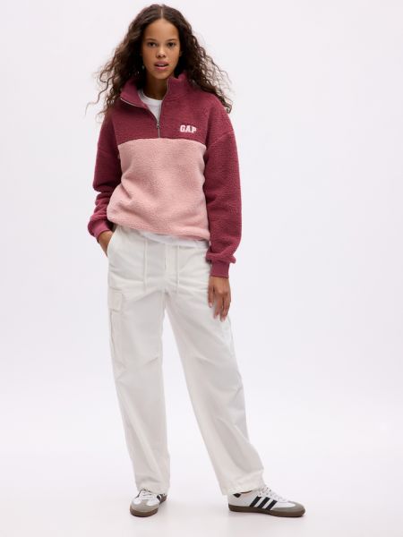 Флисовый свитер Gap розовый