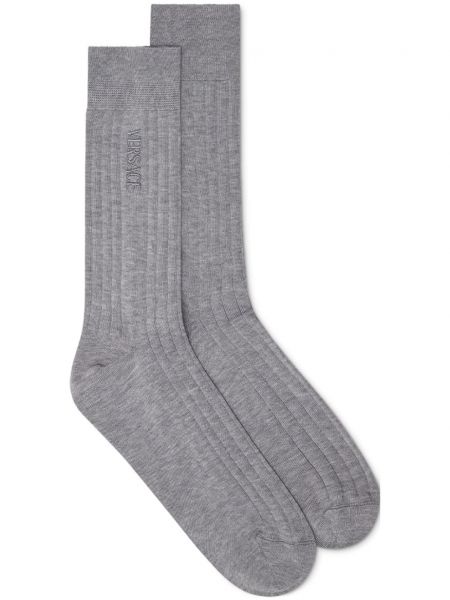 Čarape s vezom Versace siva