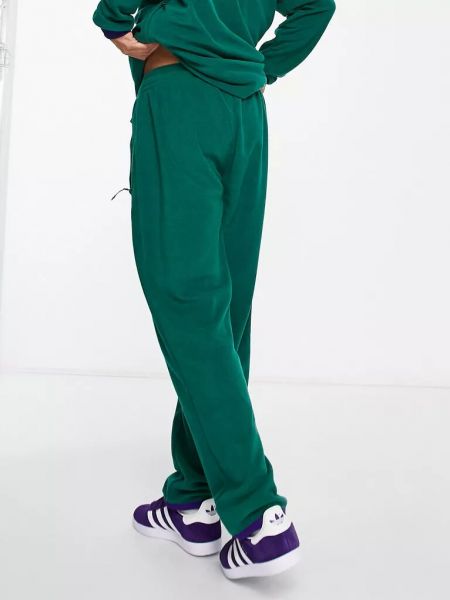 Флисовые брюки Adidas Originals зеленые