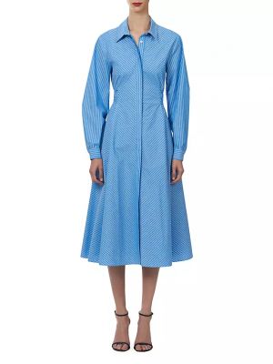 Платье-рубашка Carolina Herrera синее