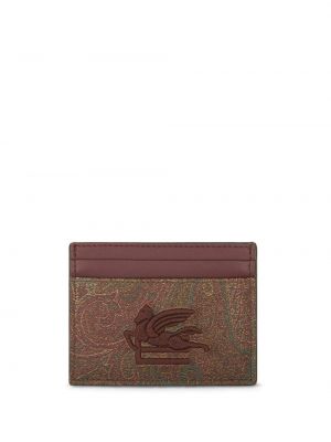 Paisley mintás hímzett pénztárca nyomtatás Etro piros