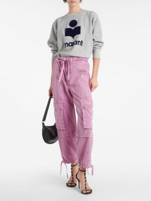 „cargo“ stiliaus kelnės Marant Etoile rožinė