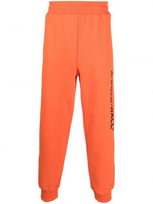 Pantalon de joggings à imprimé A-cold-wall* orange