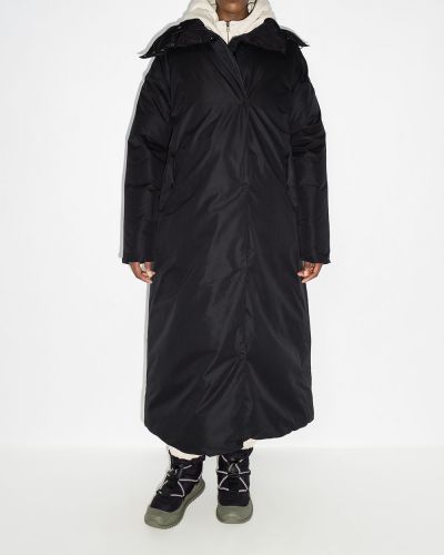 Oboustranný oversized kabát Sweaty Betty černý