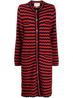 Cardigan a righe Gucci Pre-owned rosso