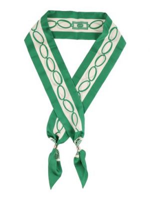 Corbata con lazo de seda Elisabetta Franchi verde