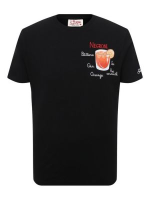 Хлопковая футболка Mc2 Saint Barth черная