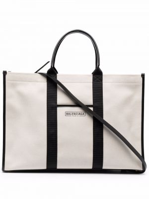 Βαμβακερή τσάντα shopper Balenciaga